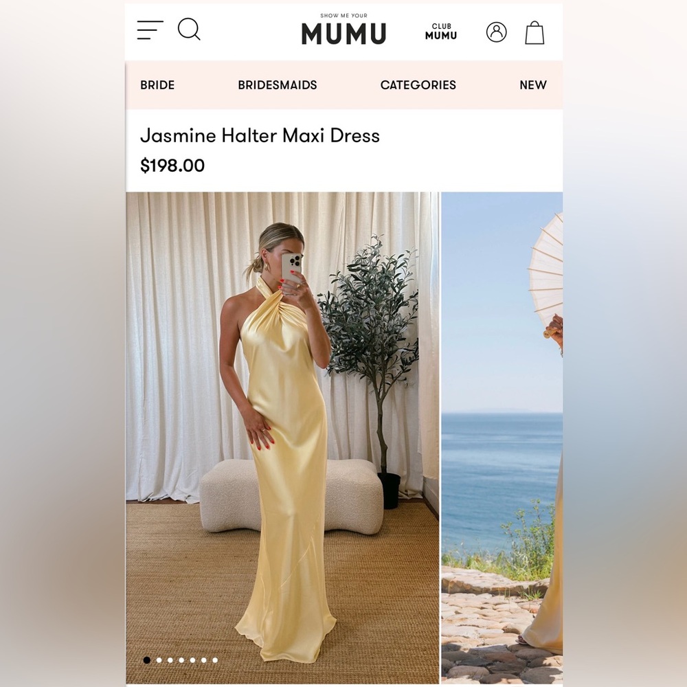 Show Me Your Mumu Jasmine Halter Maxi Dress